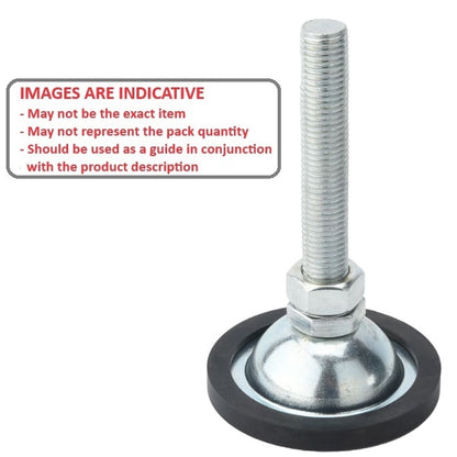 1098983 | MLM-120M-120-ZRP-ECO --- Levelling Studded Mounts - M12 -12x1.75mm- 70x31 mm - Steel - Zinc