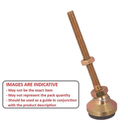 1072526 | MSM-064C-032-CGCRP --- Levelling Studded Mounts - 1/4-20 UNC -6.35mm- 25.4x21 mm - Steel