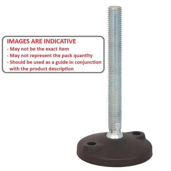 1134700 | MLM-254C-180-S3NY-LA2LH --- Levelling Studded Mounts - 1-8 UNC -25.4mm- 122.9x14.5 mm - Stainless Steel