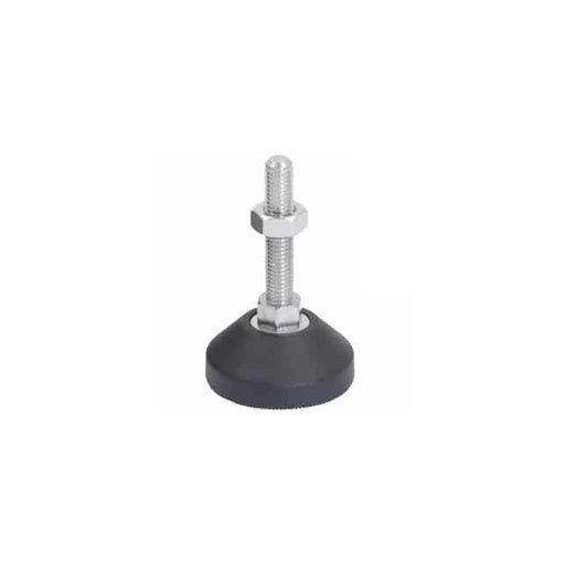 Levelling Studded Mounts - M6 -6x1mm- 40x20 mm - Polythene