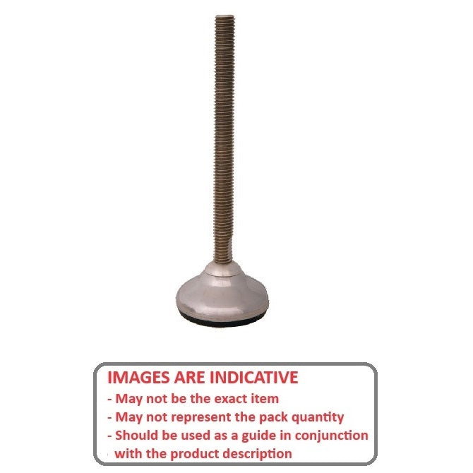 1103066 | MLM-127C-152-S4HY --- Levelling Studded Mounts - 1/2-13 UNC -12.7mm- 100.1x34 mm - Stainless Steel 304 Similar to A2, 18-8 HRB80