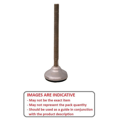 1103066 | MLM-127C-152-S4HY --- Levelling Studded Mounts - 1/2-13 UNC -12.7mm- 100.1x34 mm - Stainless Steel 304 Similar to A2, 18-8 HRB80