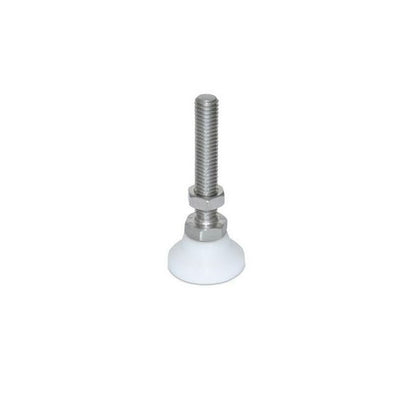 1056385 | MSM-048F-051-S3AB --- Levelling Studded Mounts - 10-32 UNF -4.76mm- 19.1x13.5 mm - Stainless Steel 303/304 Similar to A2, 18-8 HRB80