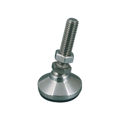 1072504 | MLM-064C-032-S3 --- Levelling Studded Mounts - 1/4-20 UNC -6.35mm- 25.4x17.9 mm - Stainless Steel 303/304 Similar to A2, 18-8 HRB80