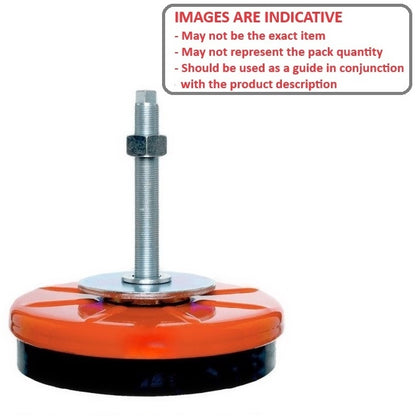 1219895 | MMI-0998-H --- Machinery Industrial Mounts - 997.9 Kg - 120.65x80.01 mm - Rubber and Steel