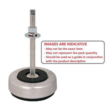 1219239 | MVI-0680-PC --- Vibration Isolation Pads Mounts - 680.4 Kg - 453.6 Kg - 88.9  - Steel and Neoprene