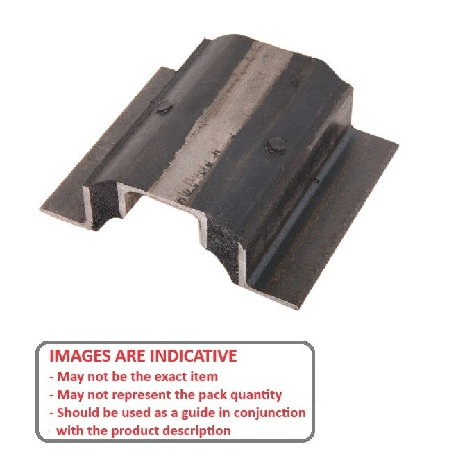 1211831 | MVIS-0272 --- Vibro Insulator Strips Mounts - 272.155 kg - 304.8x114.3 mm - Neoprene Rubber and Steel