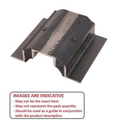 1211831 | MVIS-0272 --- Vibro Insulator Strips Mounts - 272.155 kg - 304.8x114.3 mm - Neoprene Rubber and Steel