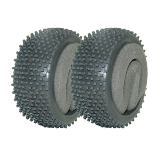 1223825 | MV3693S-ME (2 Pcs) --- Great Vigor Parts Hobby -  Tyres Cage Buggy GP and BL - Square Block Tyres With Foam