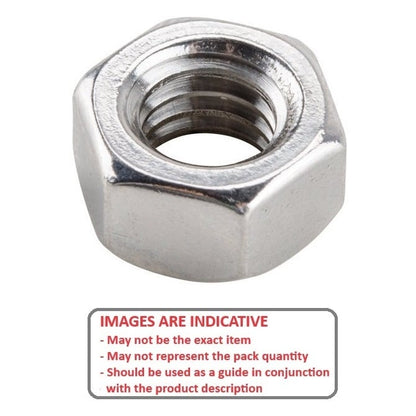 1051111 | NT035M-HX-S4 (50 Pcs) --- Hexagonal Nuts - M3.5 -3.5x0.6mm- 2.8x6 mm - Stainless Steel 304 (Similar to A2, 18-8) HRB80