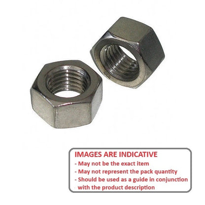 1053105 | NT040M-HX-HT (50 Pcs) --- Hexagonal Nuts - M4 -4x0.7mm- 3.2x7 mm - High Tensile Steel