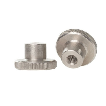 Thumb Nuts - 10-24 UNC -4.76mm- 11.1x4.76 mm - Stainless Steel 303/304 Similar to A2, 18-8 HRB80