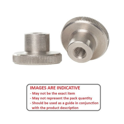 1044736 | NT030M-TH1205-S3 --- Thumb Nuts - M3 - 3x0.5mm - 7.5x2.5 mm - Stainless Steel 303/304 Similar to A2, 18-8 HRB80