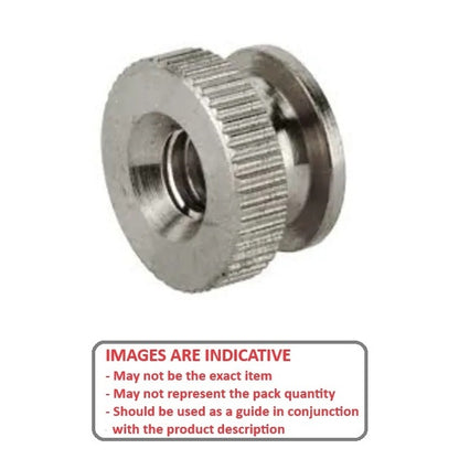 1040625 | NT022C-THC-S3 --- Thumb Nuts - 2-56 UNC - 2.18mm - 6.4x3.18 mm - Stainless Steel 303 Similar to A2, 304, 18-8