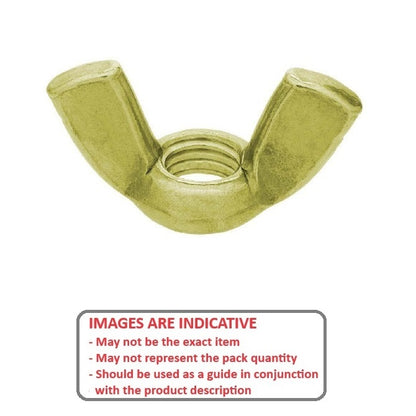 1047100 | NT032W-WG-BR (100 Pcs) --- Wing Nuts - 1/8-40 BSW - 3.175mm - -  - Brass