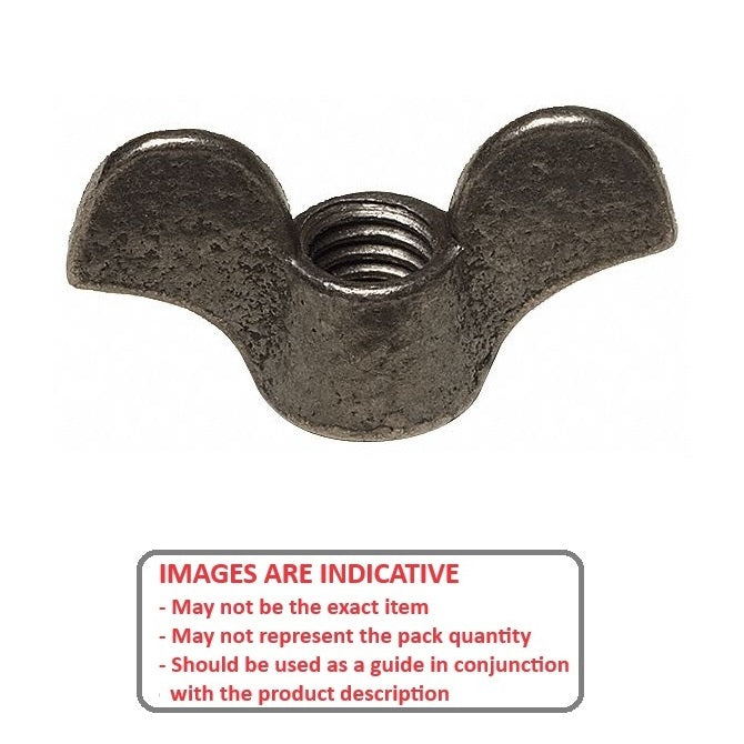 1077287 | NT079C-WC-MI --- Wing Nuts - 5/16-18 UNC - 7.94mm - 36.49x12.7 mm - Iron
