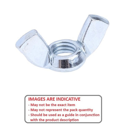 1053513 | NT040M-WG-CZ (20 Pcs) --- Wing Nuts - M4 - 4x0.7mm - -  - Steel - Plated