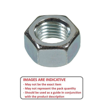 1038067 | NT016M-HX-CZ (10 Pcs) --- Hexagonal Nuts - M1.6 -1.6x0.35mm- 1.2x3.2 mm - Steel - Zinc Plated