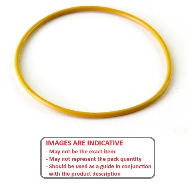 1155000 | OR-04087-353-S70-223-Y (20 Pcs) --- Silicone Rubber O-Rings - 40.87x3.53 mm - Yellow - Silicone Rubber