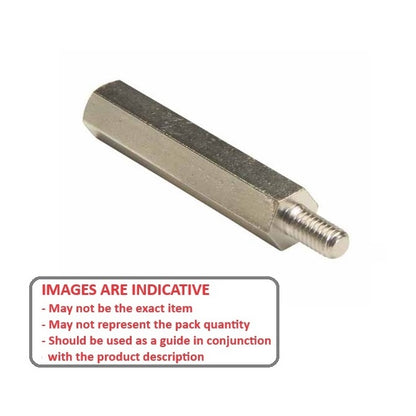 1046655 | SHX-TP-0300-05-016-BZ (10 Pcs) --- Threaded Pillars - M3 -3x0.5mm- 8x8 mm - Brass
