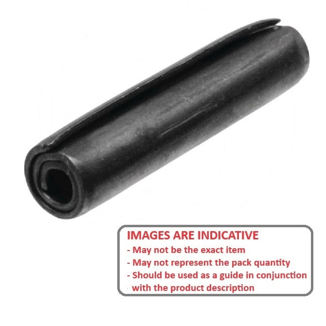 1039714 | PSP-016-006H-C (100 Pcs) --- Coiled Pins - 1.59x6.35 - 1.59 - 1.65 - Carbon Steel - High Carbon