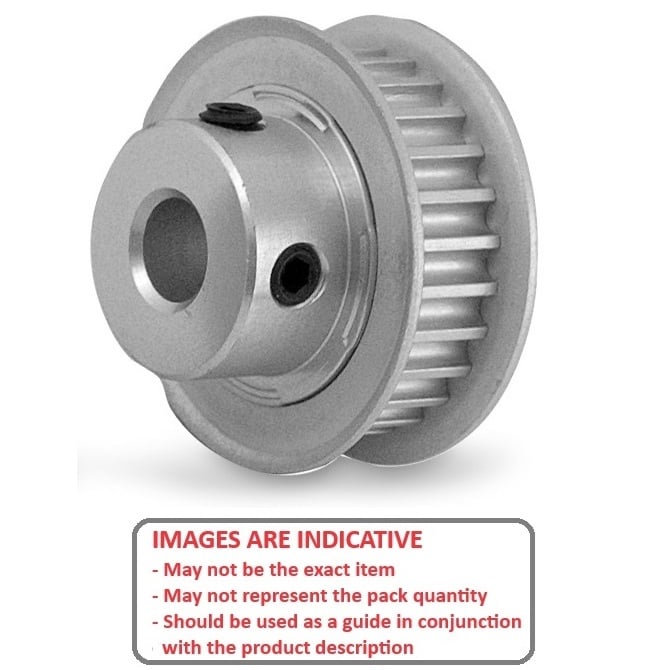 1108643 | P-030H-015-060FF-AL-G-060 --- Metric Timing Pulleys - 15 tooth - 6x6 mm - Aluminium