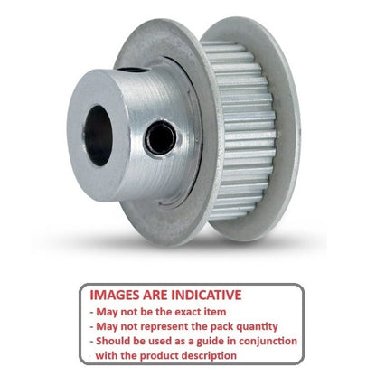 1125099 | P-020G-021-030FF-AL-G-048 --- Metric Timing Pulleys - 21 tooth - 3x4.763 mm - Aluminium