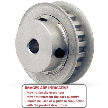 1152975 | P-050T-040-100FF-AS-N-080 --- Metric Timing Pulleys - 40 tooth - 10x8 mm - Aluminium with Steel Flanges