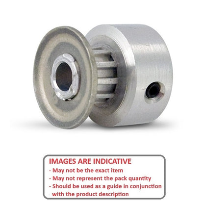 1089185 | P-030H-010-060FH-AL-G-030 --- Metric Timing Pulleys - 10 tooth - 6x3 mm - Aluminium