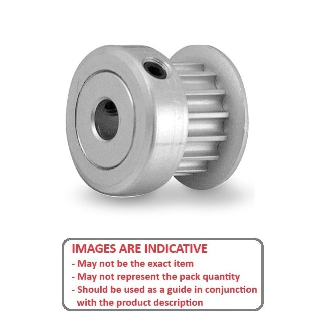 1121502 | P-030H-020-060FH-AL-G-060 --- Metric Timing Pulleys - 20 tooth - 6x6 mm - Aluminium