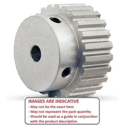 1098029 | P-050H-012-090P-AL-G-060 --- Metric Timing Pulleys - 12 tooth - 9x6 mm - Aluminium