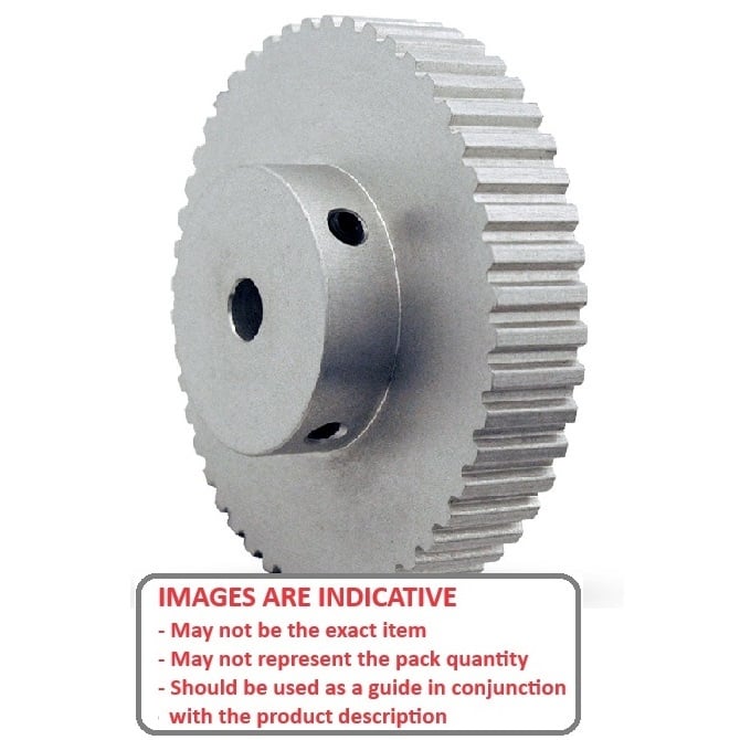 1173374 | P-030H-068-060P-AL-G-079 --- Metric Timing Pulleys - 68 tooth - 6x7.938 mm - Aluminium