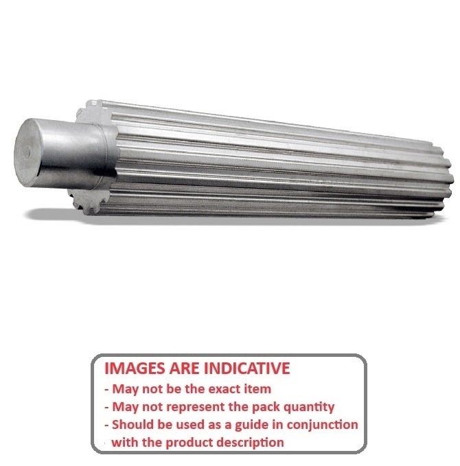 1106057 | P-050T-014-132A --- Metric Timing Stock Pulleys - 14 tooth - 132x21.45 mm - Aluminium