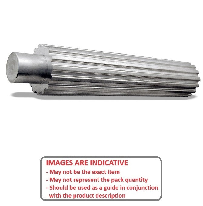 1101053 | P-050H-012-150A --- Metric Timing Stock Pulleys - 12 tooth - 150x19.1 mm - Aluminium