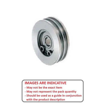 1041793 | PUI004-0320-060-S4S440 --- U Groove Idler Pulleys - 2x32x6 mm - Stainless Steel 304 (Similar to A2, 18-8) HRB80