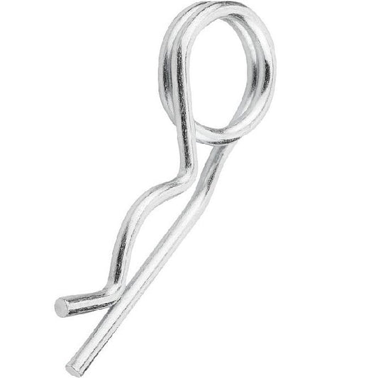 1042467 | RCL-025-049-ZD (100 Pcs) --- Double Coil R Clips - 2.5x49 mm - Zinc Plated