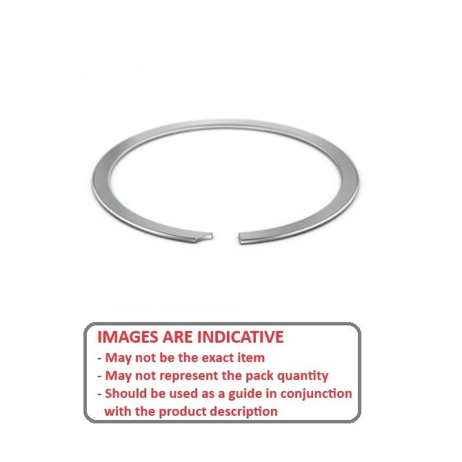 1100065 | UR-050-S02 (8 Pcs) --- Internal Retaining Rings - 12.7x0.46x13.41 mm - Stainless Steel 302/304 Similar to A2, 18-8