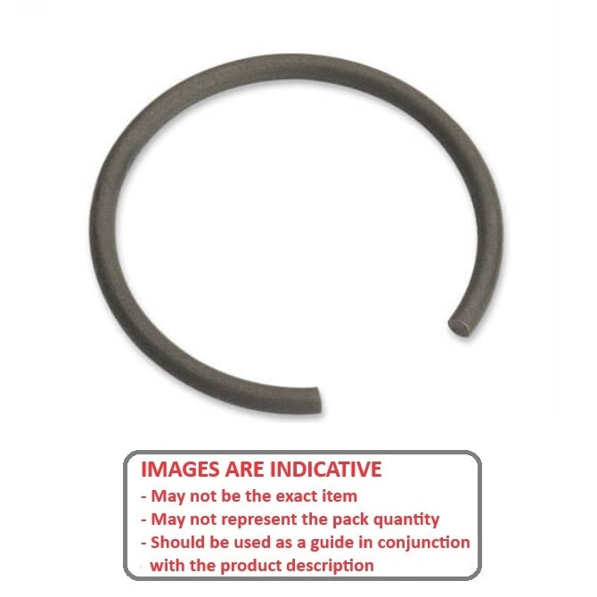 1088892 | WRI-0100-RD (50 Pcs) --- Internal Retaining Rings - 10x0.8x10.8 mm - Spring Steel