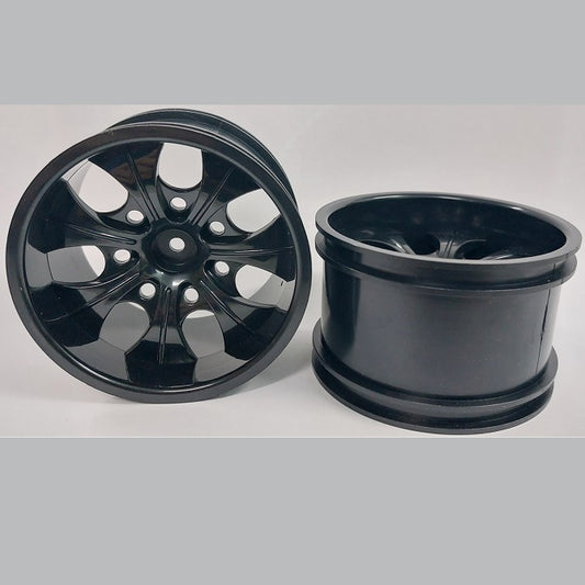 1225682 | RM-XM-078-BK-7 (2 Pcs) --- RC Car Rims Hobby - Rim Colour Black 7 Spoke