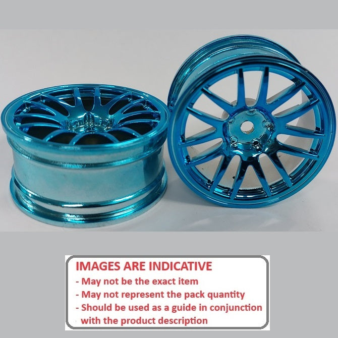 1225898 | RM-XR-052-BU-12 (5 Pcs) --- RC Car Rims Hobby - Rim Colour Blue 12 Spoke