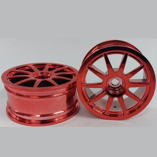 RC Car Rims Hobby - Rim Colour Red 10 Spoke