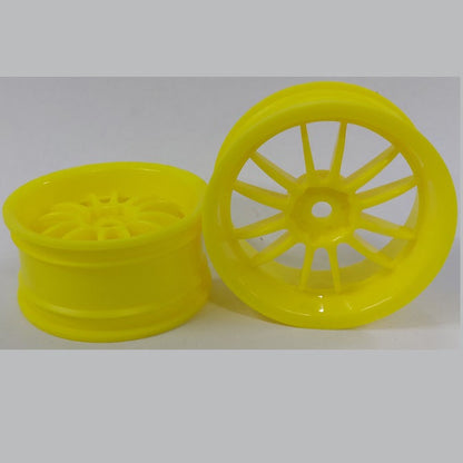 1225908 | RM-XR-052-Y-12 (2 Pcs) --- RC Car Rims Hobby - Rim Colour Yellow 12 Spoke