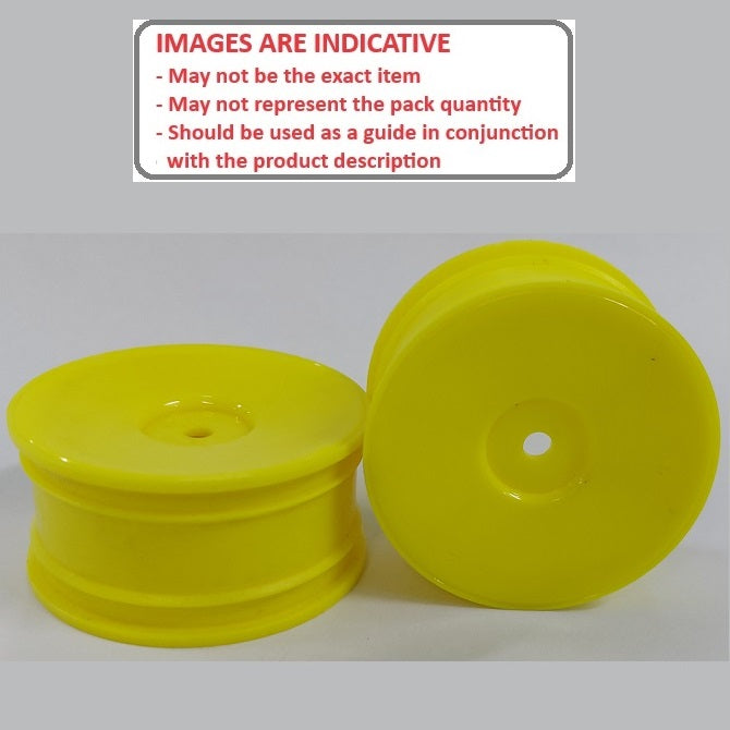 1223875 | RM-XR-052-Y-SOL (6 Pcs) --- RC Car Rims Hobby - Rim Colour Yellow Solid