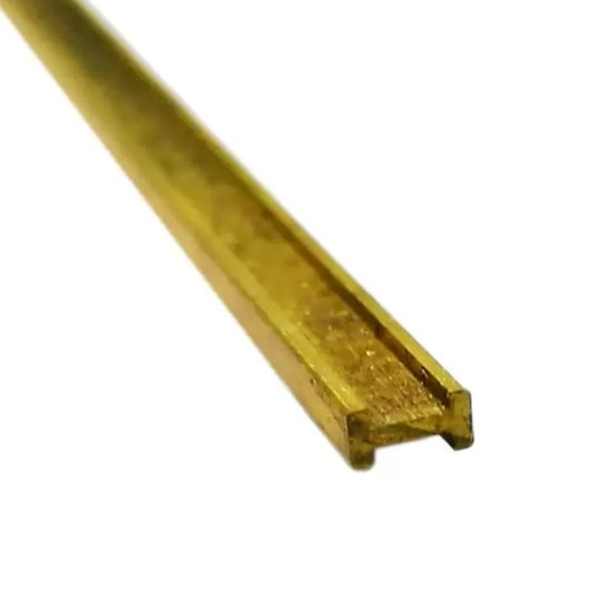 1037937 | 4RH-016-016-0300-BR385 --- H Section Bar Rod - 1.59x1.59x0.381 mm - Brass