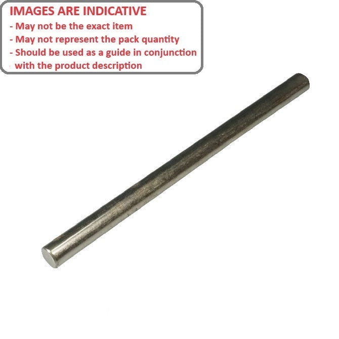 1041195 | 0R-0024-0300-SS302 (2 Pcs) --- Round Rod - 2.38x304.8 mm - 302  - Stainless Steel 302 Similar to A2, 304, 18-8