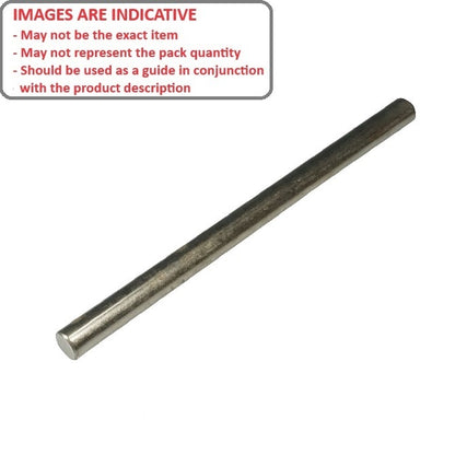 1041195 | 0R-0024-0300-SS302 (2 Pcs) --- Round Rod - 2.38x304.8 mm - 302  - Stainless Steel 302 Similar to A2, 304, 18-8