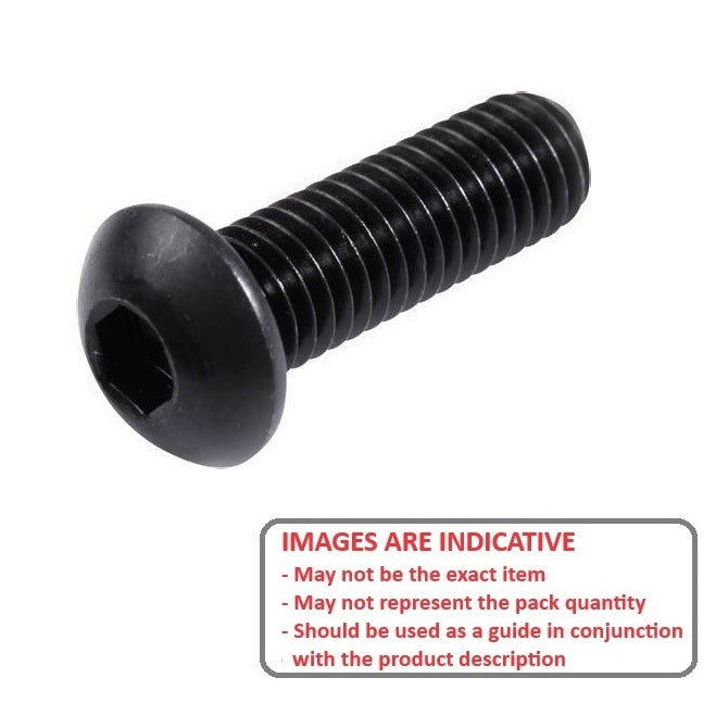 1037753 | SC015F-006-B-SK-C (5 Pcs) --- Button Screws - 0-80 UNF -1.52mm- 6.4 mm - Alloy Steel