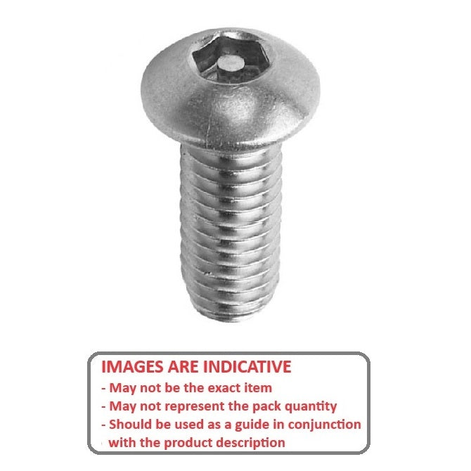 1045384 | SCS0300-012-B-SK-S4 (6 Pcs) --- Security Screws - M3 -3x0.5mm- 12 mm - 304 Stainless