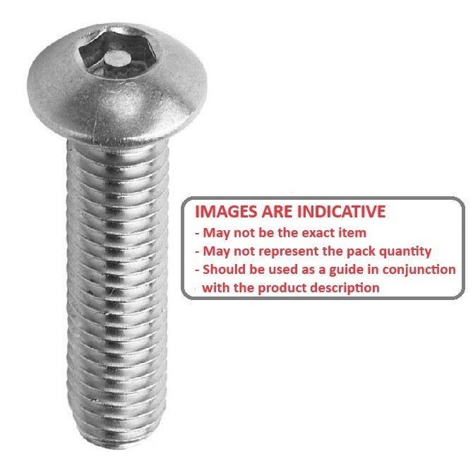 1063384 | SCS0500-050-B-SK-S4 (6 Pcs) --- Security Screws - M5 -5x0.8mm- 50 mm - 304 Stainless