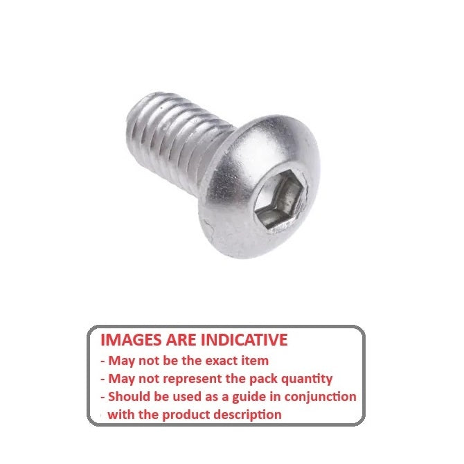1038366 | SC019F-005-B-SK-S4 (14 Pcs) --- Button Screws - 1-72 UNF -1.85mm- 4.8 mm - 304 Stainless